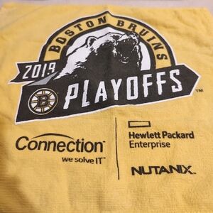 Stanley Cup playoff official Boston Bruins 2019 Playoff Rally Yellow rally towel
